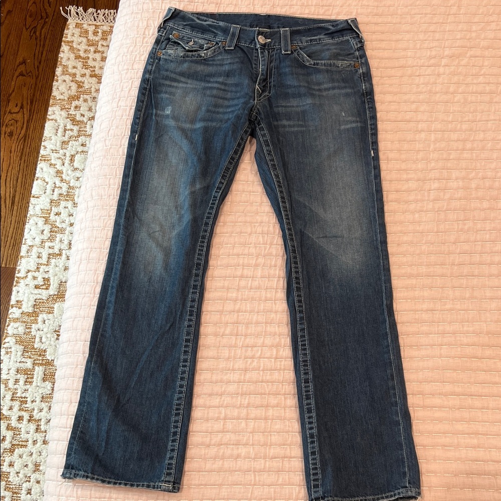 True Religion Dark Blue Straight Jeans